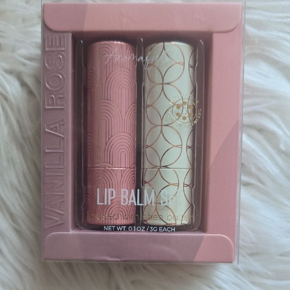 Aromafields Other - Lip Balm Set — Pink & Cream Hydrating Sticks